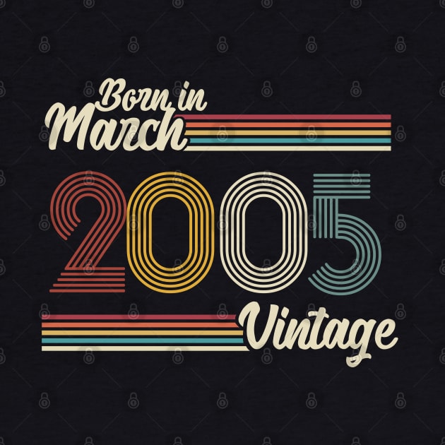 Vintage Born in March 2005 by Jokowow